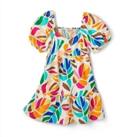 NWT Tabitha Brown X Target Botanical Print Puff Sleeve Mini Dress 4X - Picture 2 of 3